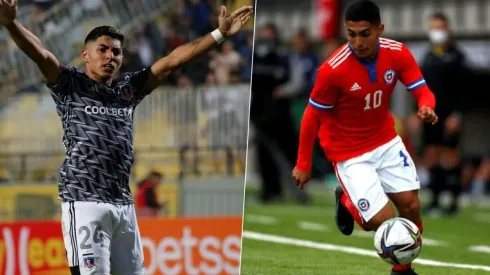 Jordhy Thompson con la camiseta de Colo Colo y Chile
