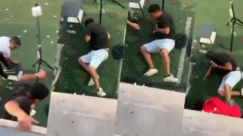 La secuencia del hincha que se hizo bolsa el tobillo en el juego Copiapó-Colo Colo