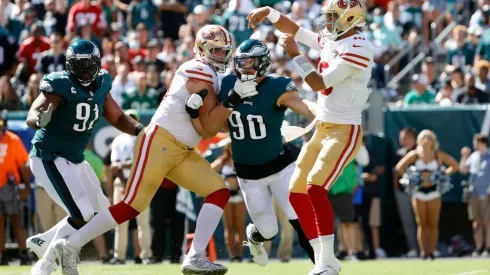 Eagles y 49ers chocan por la final de la Conferencia Nacional.