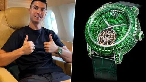 Cristiano Ronaldo y su nuevo reloj de 800 mil euros.