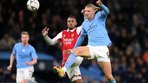 Haaland casi anota un golazo de chilena