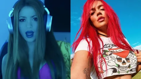 Shakira y Karol G.