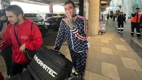 Darío Lezcano aterrizó esta mañana en Santiago