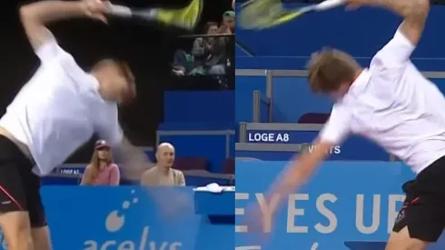 Bublik revienta su raqueta en Montpellier