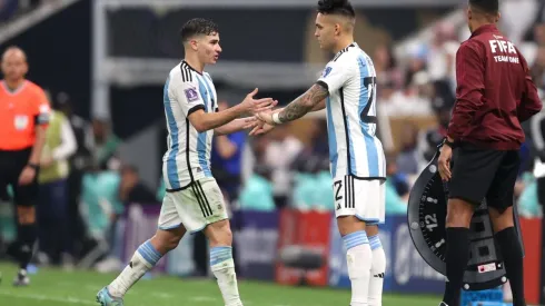 Lautaro Martínez y Julián Álvarez en el Mundial de Qatar 2022