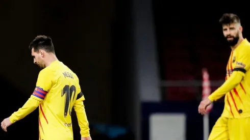 Piqué y Messi en el Barcelona