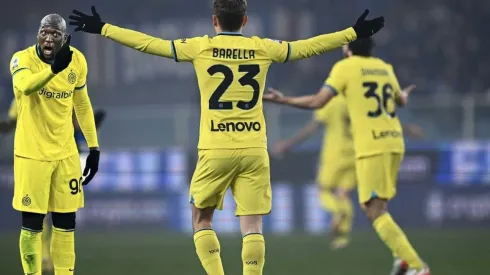 Lukaku explotó contra Barella en pleno partido