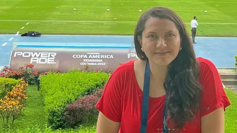 Carla Andrade en la Copa América en Colombia