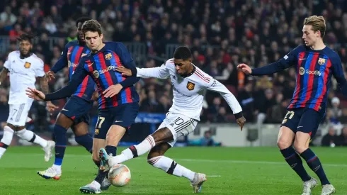 Manchester y Barcelona igualaron en el duelo de ida de Europa League.