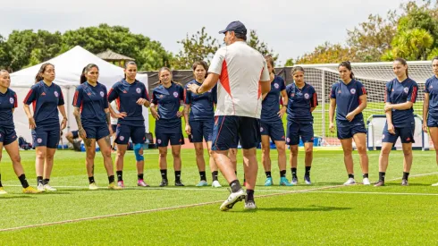Última práctica de Chile antes del partido con Haití