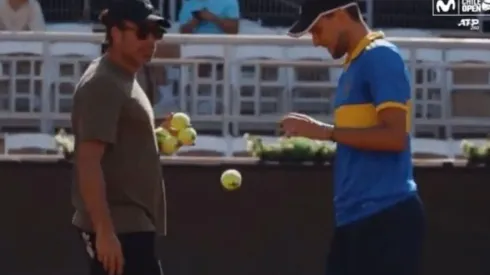Dominic Thiem entrena en San Carlos de Apoquindo junto a Nicolás Massú para el ATP 250 de Santiago.