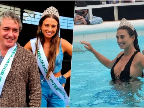 VIDEO: Tita Ureta regresa con el piscinazo tras ser elegida embajadora