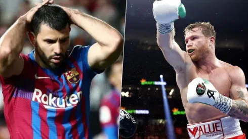 Sergio Agüero y Saúl Canelo Álvarez