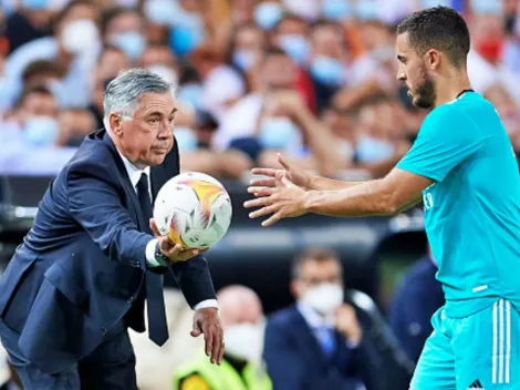 Carlo Ancelotti: “No nos hablamos mucho con Eden Hazard”