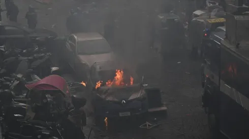 Hinchas del Napoli y Frankfurt arrasaron con todo a su paso en violenta pelea