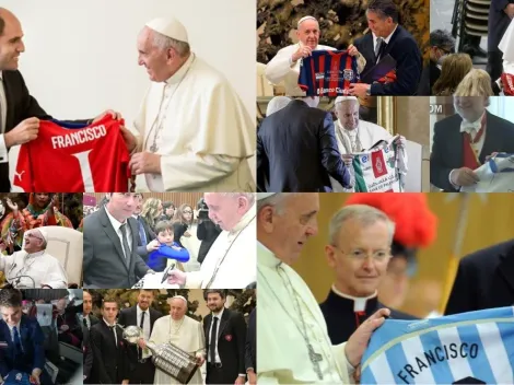 La divina colección de camisetas del Papa Francisco