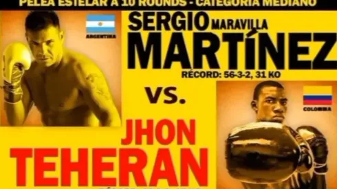 El boxeador argentino enfrenta a Jhon Teherán en un evento relacionado a la serie de STAR+; "Ringo. Gloria y Muerte".