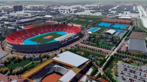 Así debería quedar el renovado Parque Estadio Nacional tras largo tiempo de trabajo. Quedan siete meses para que llegue Santiago 2023.