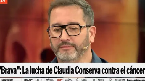 Eduardo Fuentes se emociona en vivo.