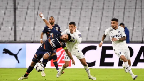 Alexis Sánchez jugó 90' en el Olympique de Marsella, que igualó ante el Montpelllier por la fecha 29 de la Ligue 1.