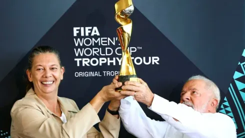 La ministra del deporte de Brasil, Ana Moser junto al Presidente Luiz Inácio Lula da Silva