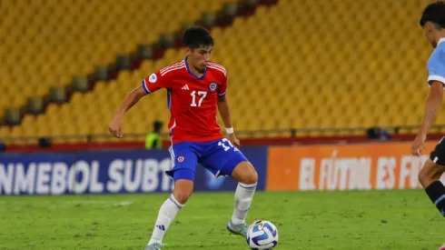 Francisco Marchant en el duelo frente a Uruguay