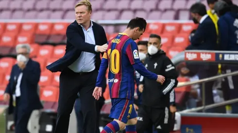 Koeman alcanzó a dirigir a Messi en Barcelona