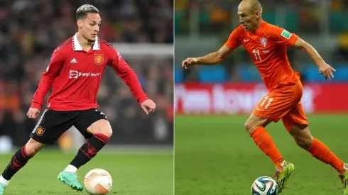 Antony, jugador brasileño del Manchester United, fue comparado con el neerlandés Arjen Robben por su DT.