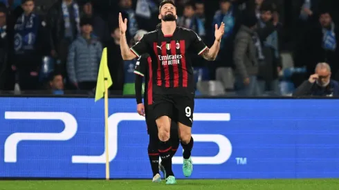 Giroud marcó el gol con el que AC Milan frenó en seco las intenciones del Napoli de seguir haciendo historia en la Champions League.