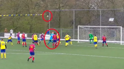 Chilena increíble del arquero del Limburg