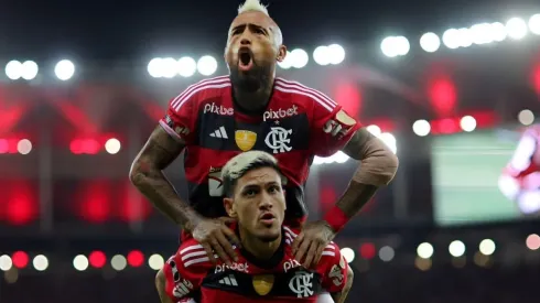Vidal fue titular en el Flamengo de Sampaoli ante Ñublense.