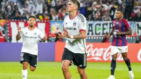 Carlos Palacios celebró su segundo gol con la camiseta de Colo Colo.