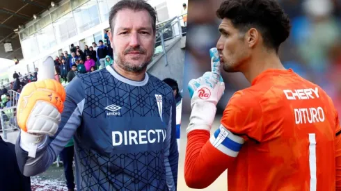 José María Buljubasich y Matías Dituro, pasado y presente del arco de Universidad Católica.