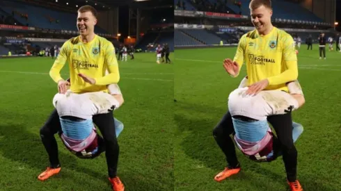 Tamborcito en celebración del Burnley