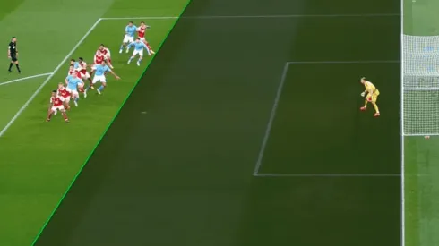 La línea verde le dio el gol a Stones