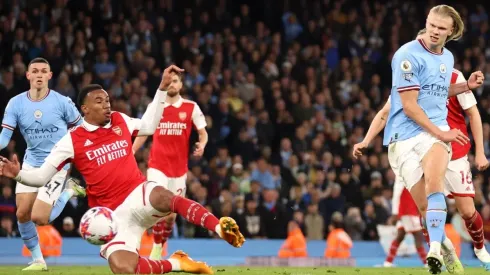 Haaland marcó el cuarto gol del City ante el Arsenal