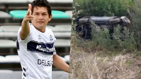 El Pulga Rodríguez está internado tras sufrir un grave accidente en su camioneta.