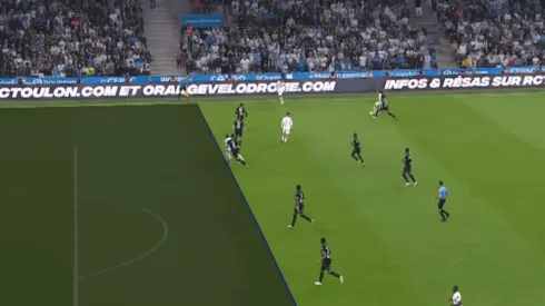 Alexis Sánchez estaba bien posicionado al momento de recibir el pase de Guendouzi.