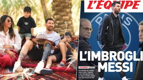 "El embrollo de Messi", titularon en Francia