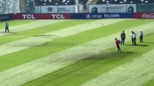 Así está la cancha del Monumental a horas del partido