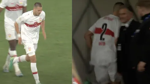 Waldemar Anton corriendo hacia el baño