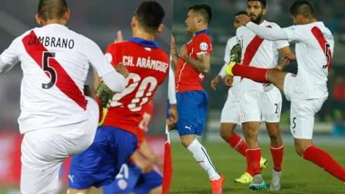 Carlos Zambrano le pegó una horrible patada en la espalda a Charles Aránguiz en la Copa América 2015, pero se arrepiente de no habérsela pegado mejor. Insólito.
