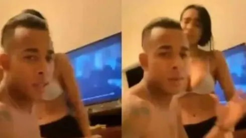Capturas del polémico video por parte de la defensa de Sebastián Villa.