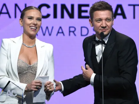 Scarlett Johansson visitó a Jeremy Renner tras accidente