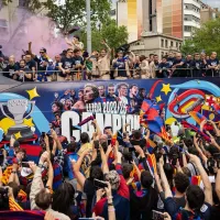 El alocado festejo del Barcelona tras salir campeón