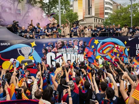El alocado festejo del Barcelona tras salir campeón