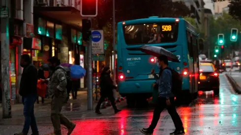 Lluvia en Santiago (imagen referencial)
