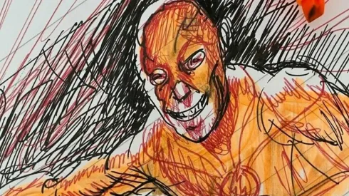 Dibujo de Flash Reverso de Andy Muschietti en Instagram