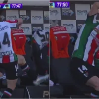 Pataleta de Bruno Barti al ser reemplazado