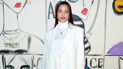 NEW YORK, NEW YORK - FEBRUARY 11: Emilia Mernes attends the alice + olivia by Stacey Bendet Fall 2023 Presentation at Highline Stages on February 11, 2023 in New York City. (Photo by Dimitrios Kambouris/Getty Images for alice + olivia)